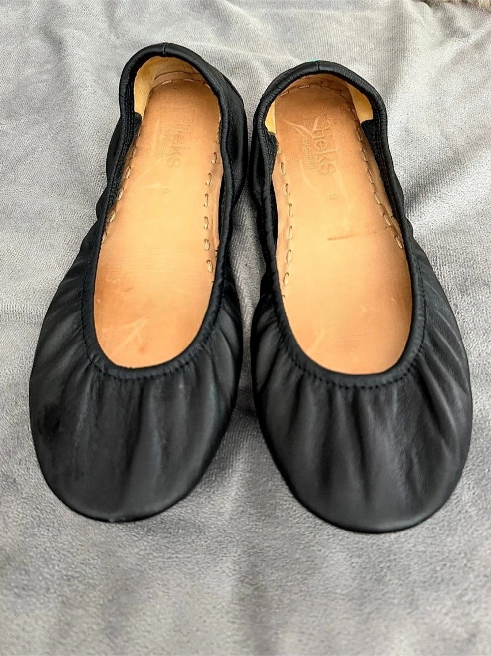 Tieks by Gavrieli Black Leather Ballet Flats Size 9